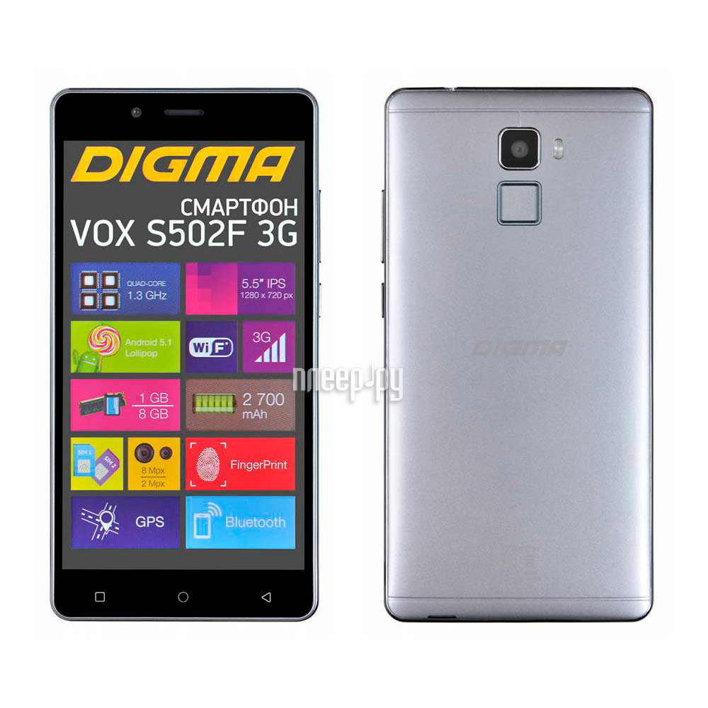   Digma VOX S502F 3G Grey Titan  4668 