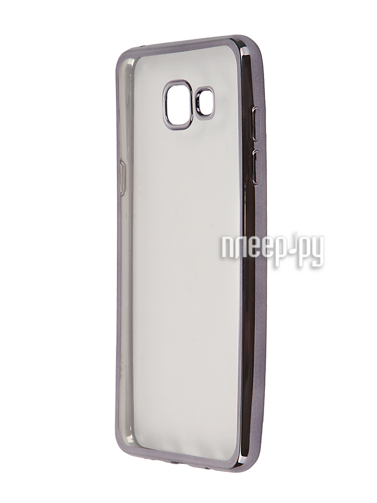  - Samsung Galaxy A5 (2016) SkinBox Silicone Chrome Border 4People Dark Silver T-S-SGA52016-008  472 