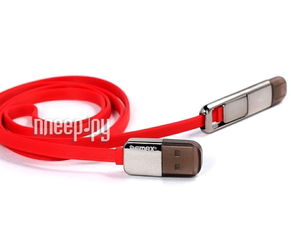  Remax Transformers 2  1 microUSB to iPhone 6 / 6 Plus 1m Red 14203  434 