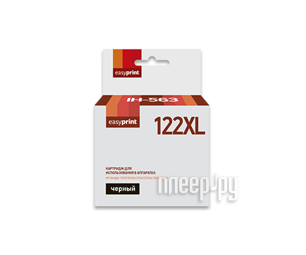  EasyPrint IH-563 122XL  HP Deskjet 1000 / 1050A / 1510 / 2000 / 2050 / 2050A / 3000 / 3050 / 3050A Black