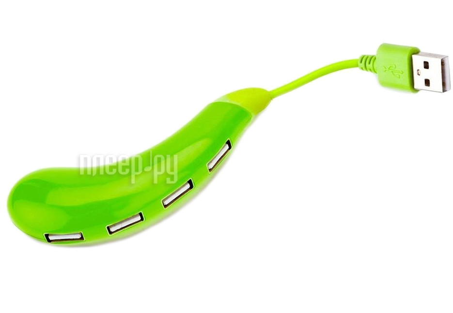 Bradex Баклажан USB 4 ports Green SU 0042