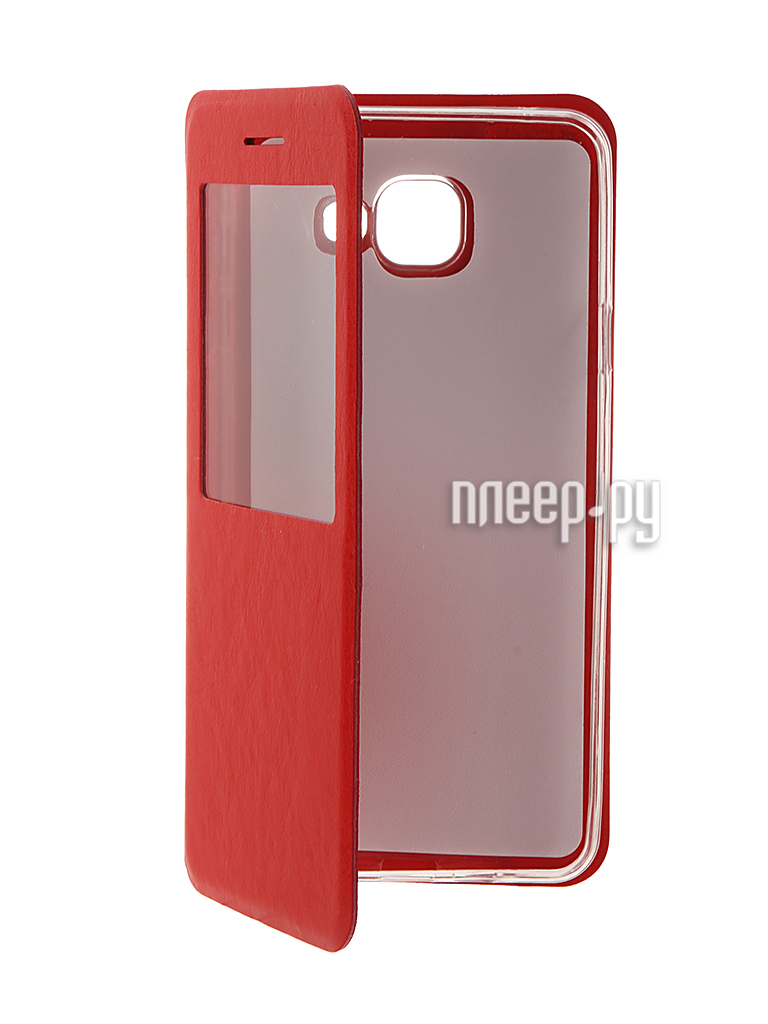   Samsung Galaxy A7 (2016) Cojess Book Case Time Red   