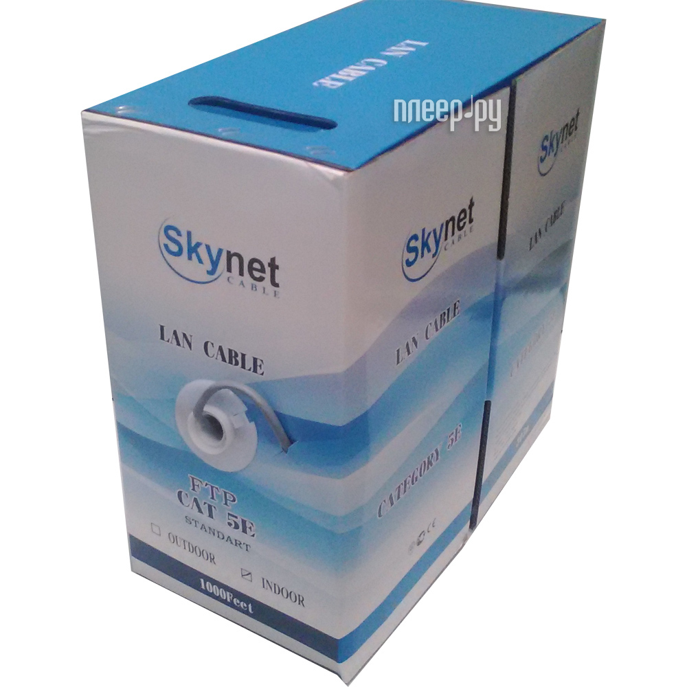  SkyNet Light UTP indoor 4x2x0.46 FLUKE TEST cat.5e 305m Grey CSL-UTP-4-CU 