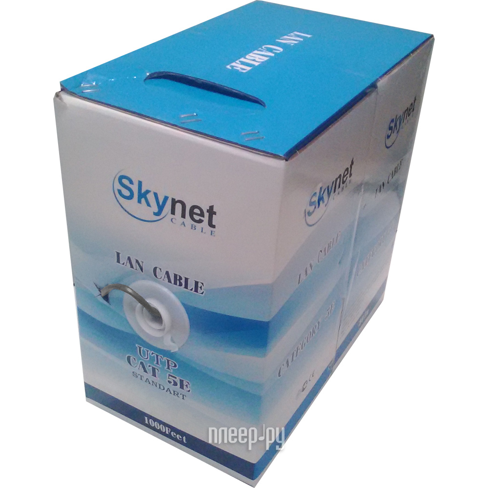  SkyNet Standart UTP indoor 4x2x0.48 FLUKE TEST cat.5e 305m Grey CSS-UTP-4-CU 