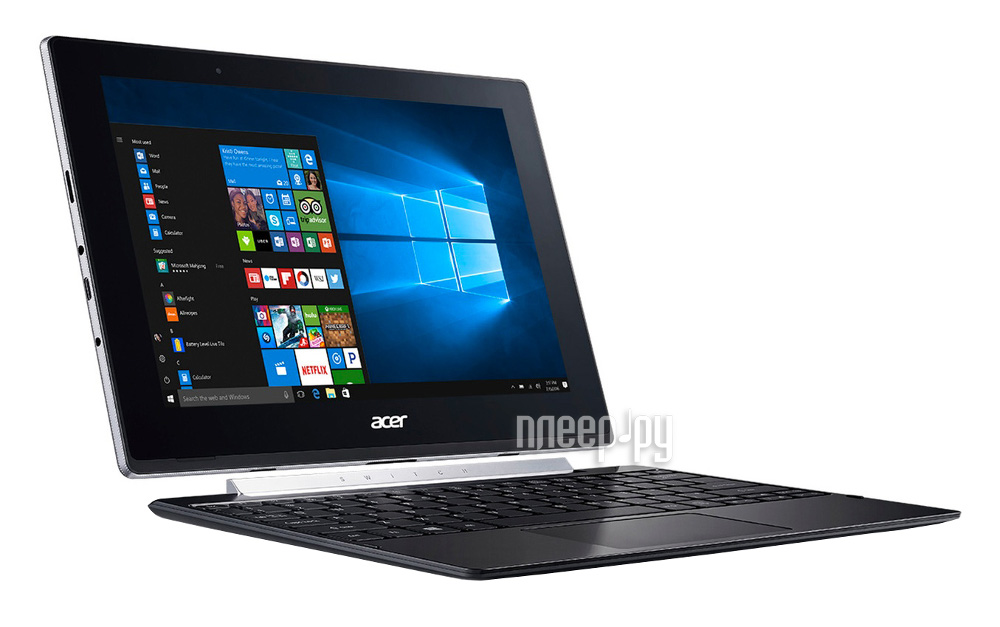  Acer Switch 10 SW5-017-11FU NT.LCUER.001 (Intel Atom x5-Z8350 1.44 GHz / 2048Mb / 532Gb / Wi-Fi / Bluetooth / Cam / 10.1 / 1280x800 / Windows 10 64-bit)