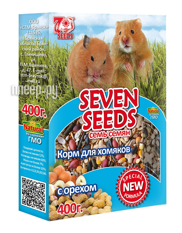 Корм Seven Seeds Special с орехом 400g для хомяков