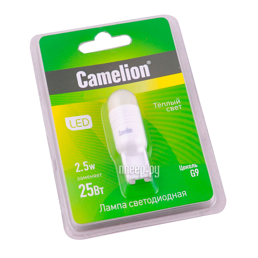  Camelion G9 2.5W 220V G9 3000K 195 Lm LED2.5-G9 / 830 / G9 11387