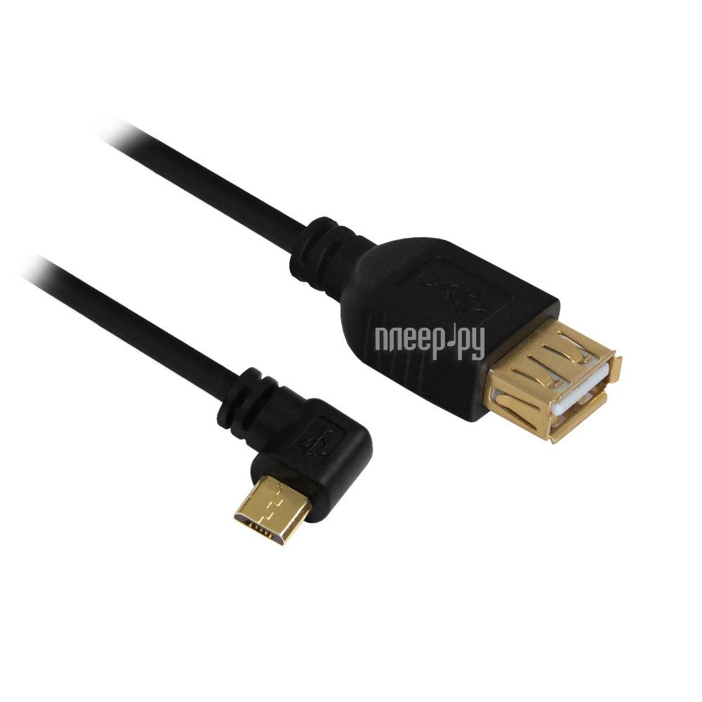  Greenconnect OTG Micro USB - USB 2.0 AF 0.15m Black GCR-MB2AF1-BB2S-0.15m  440 
