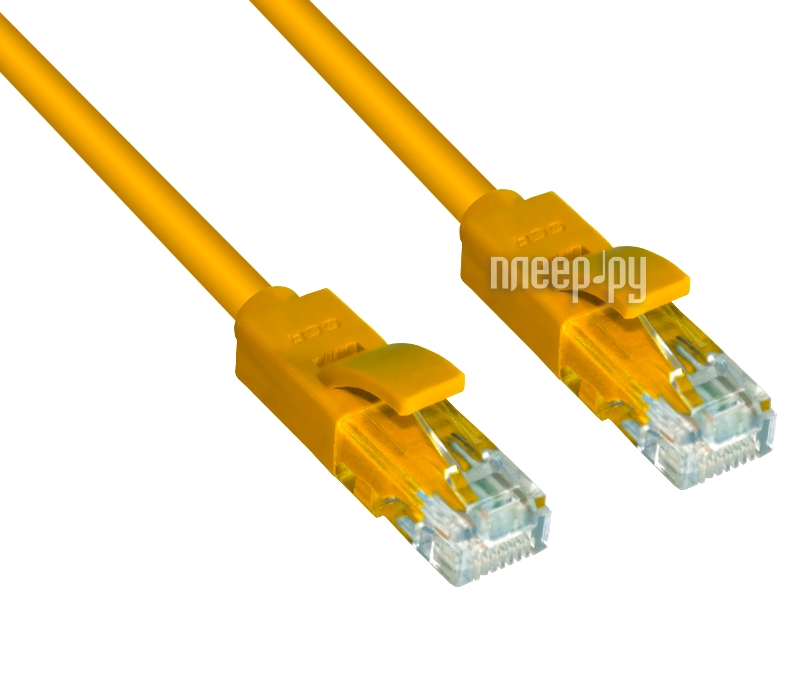  Greenconnect UTP 24AWG cat.5e RJ45 T568B 3m Yellow GCR-LNC02-3.0m 