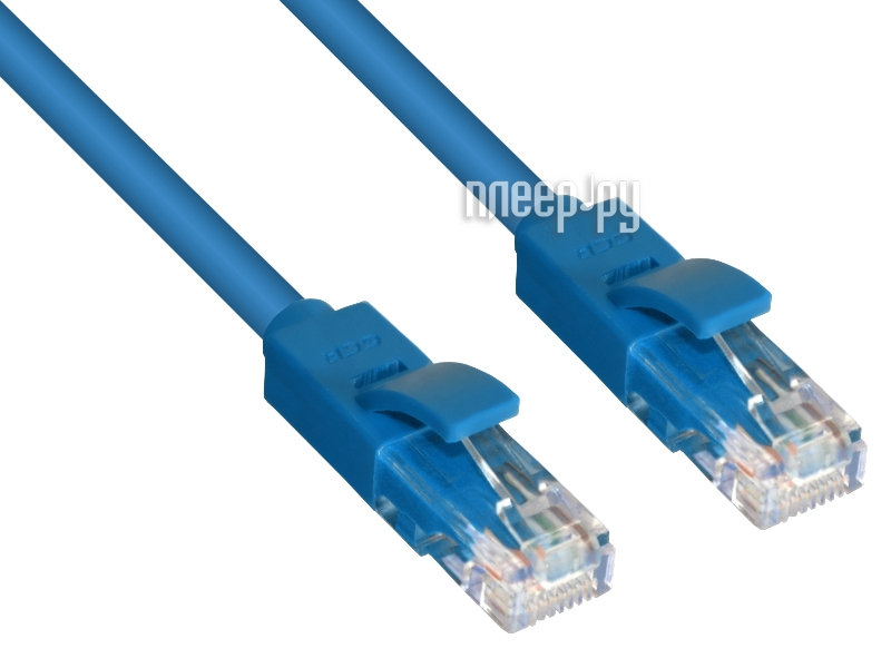  Greenconnect UTP 24AWG cat.5e RJ45 T568B 1.5m Blue GCR-LNC01-1.5m
