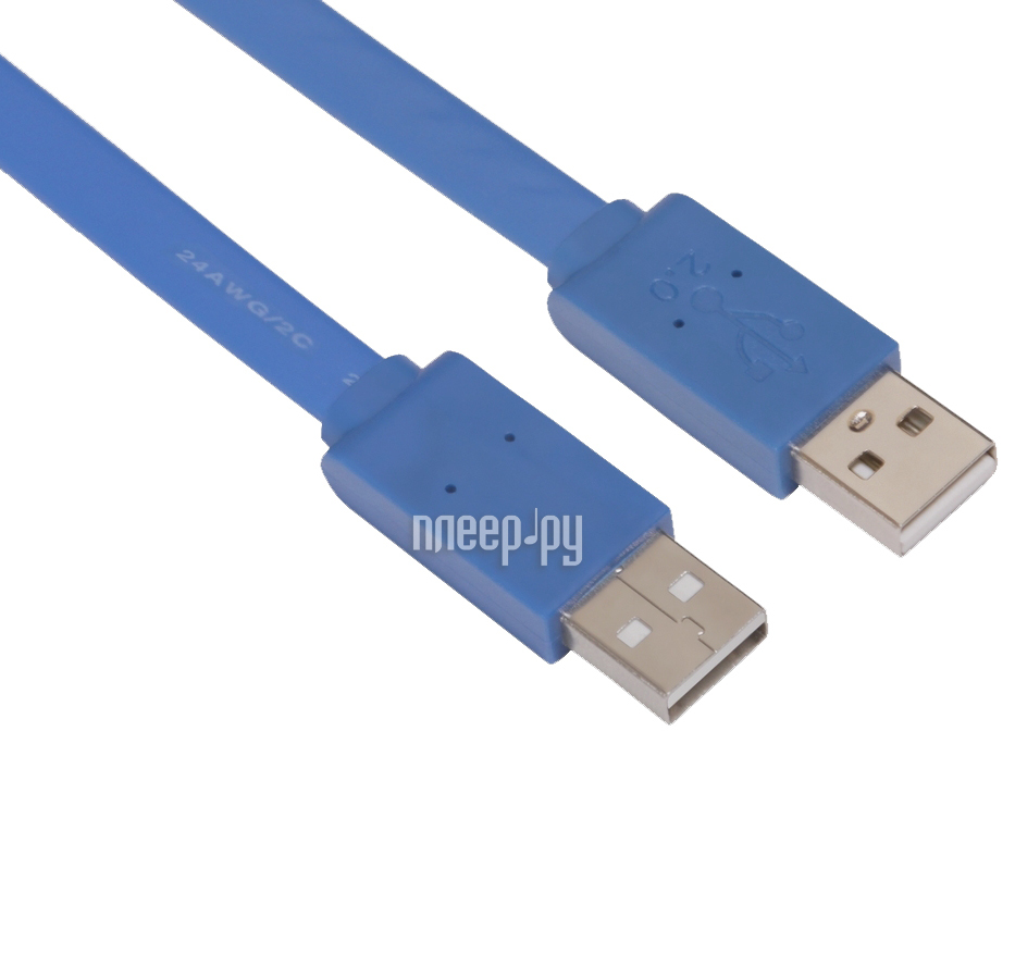  Greenconnect PRO USB 2.0 AM 3b Blue GCR-UM4MF-BD-3.0m 