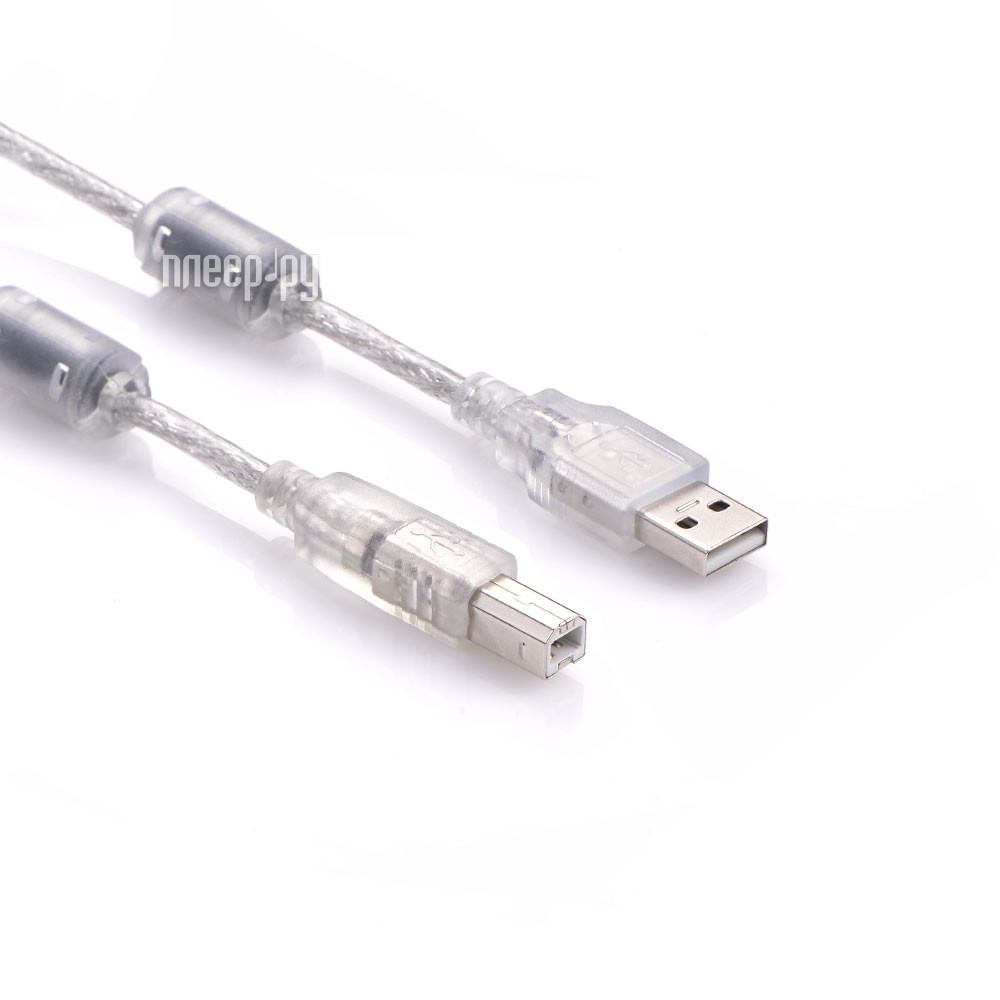  Greenconnect Premium USB 2.0 AM - BM 1m Transparent GCR-UPC2M-BD2S-F-1.0m  415 