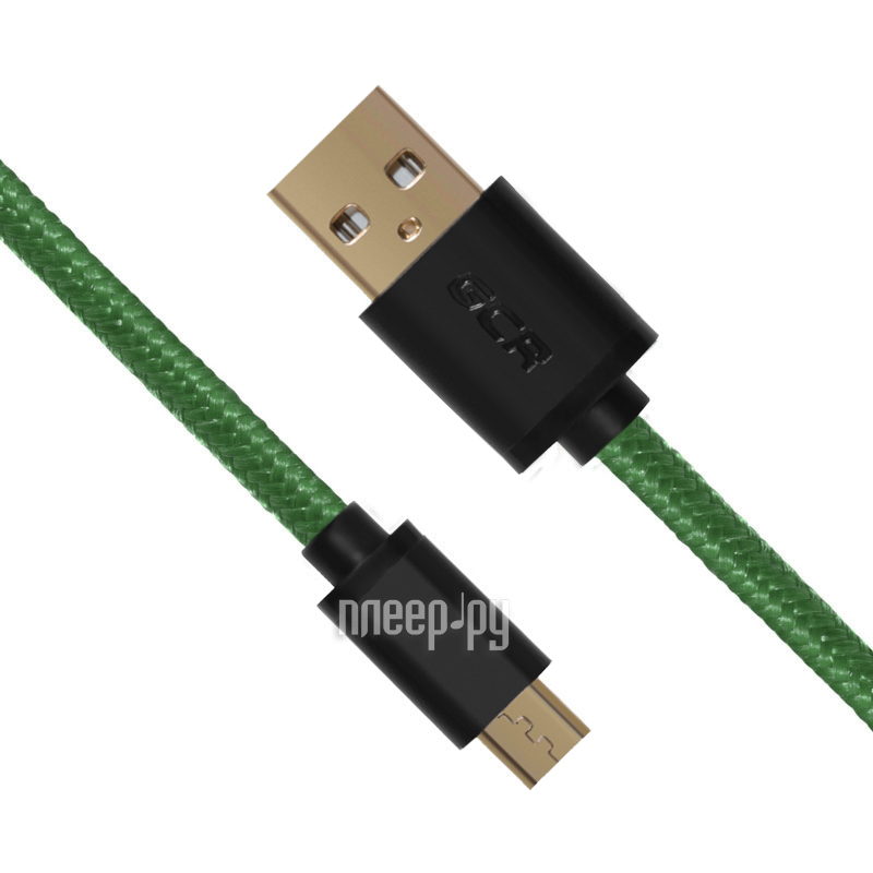  Greenconnect Micro USB 2.0 AM - Micro B 5pin 0.15m Green GCR-UA11MCB6-BB2S-G-0.15m