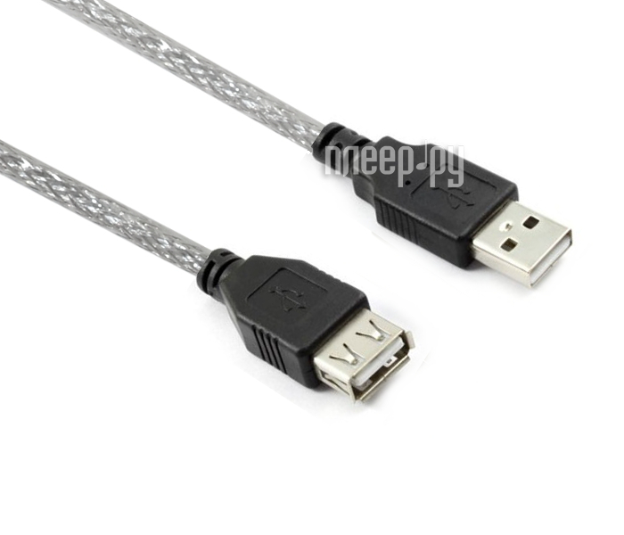  Greenconnect Premium USB 2.0 AM - AF 3m Transparent GCR-UEC1M-BD2S-3.0m 