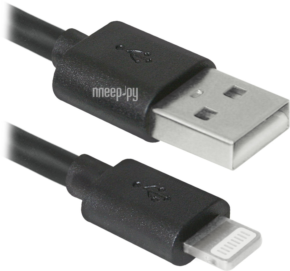  Defender USB AM -Lightning M 3m ACH01-10BH Black 87467