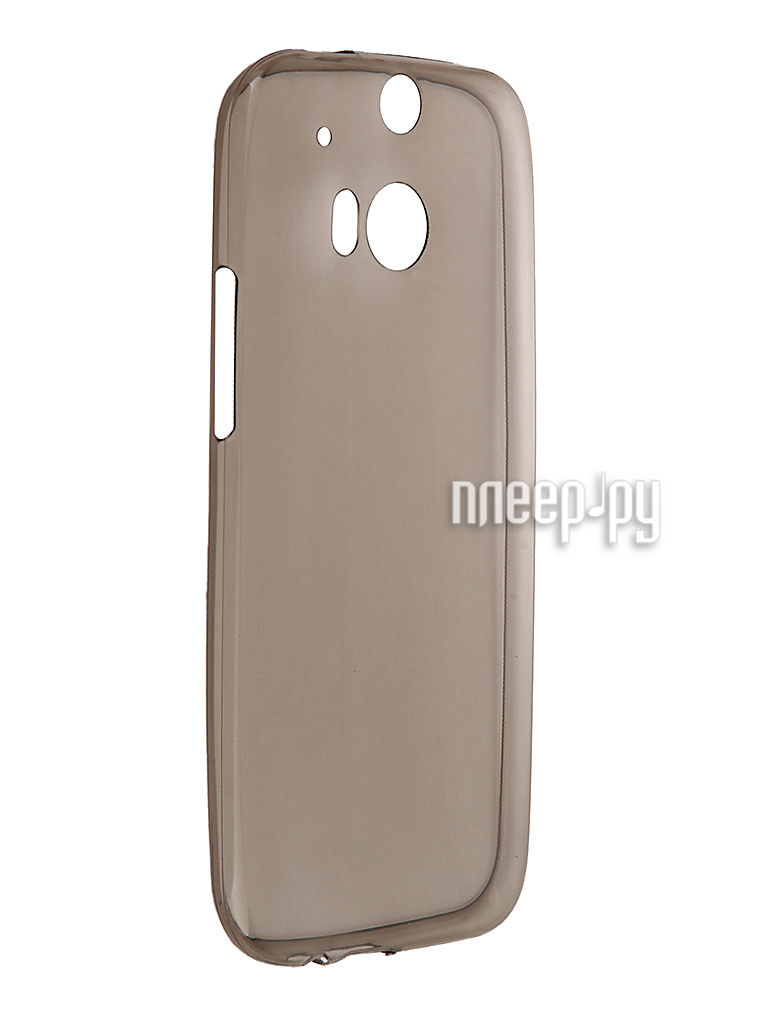   HTC One M8 Krutoff Silicone Transparent-Black 10656 