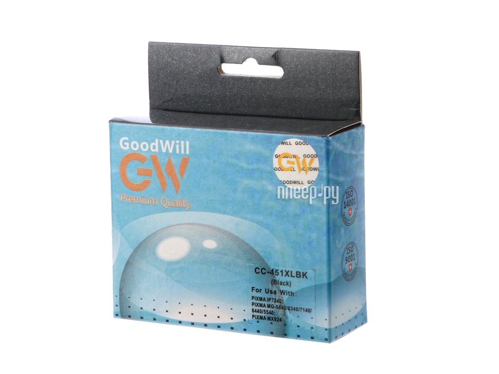  GoodWill GW-CLI-451BK / XL Black  Canon PIXMA iP7240 / MG6340 / MG5440    633 