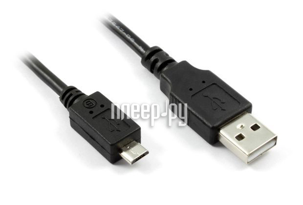  Greenconnect PRO Micro USB 2.0 AM - Micro B 5pin 3m Black Transparent GCR-UA2MCB12-BD2S-3m  405 