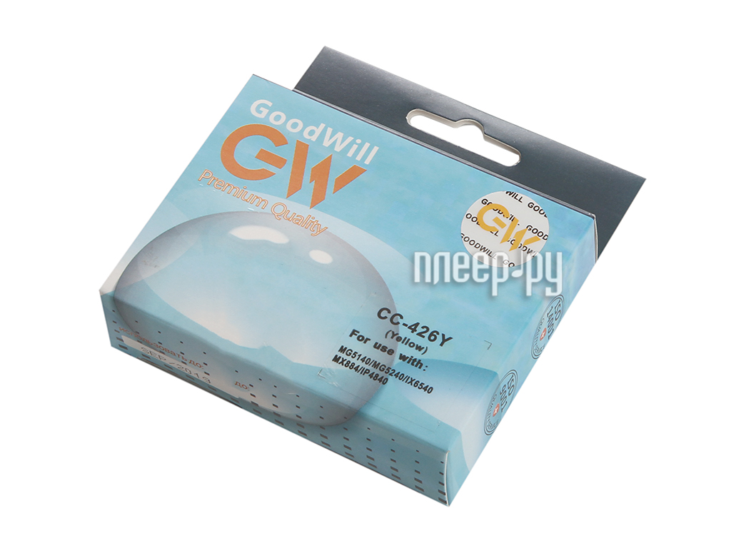  GoodWill GW-CLI-426Y Yellow  Canon iP4840 / iP4940 / MG5140 / MG5240 / MG6140 / MG8140   