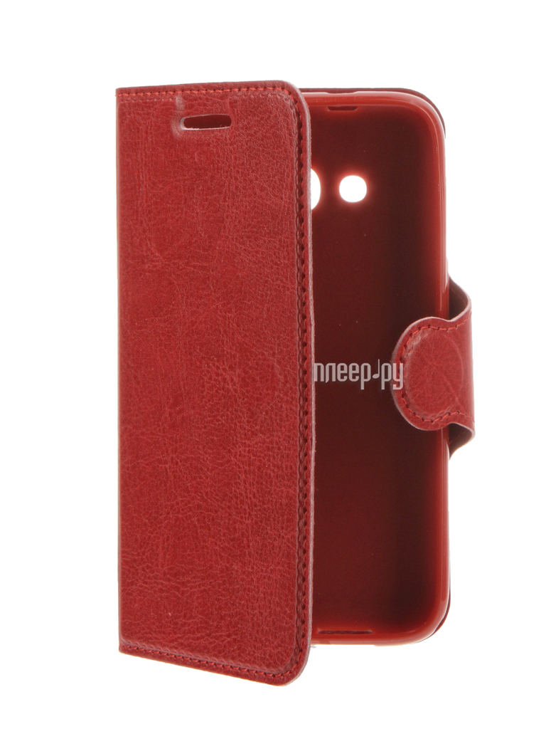   Alcatel OneTouch 4034 Pixi 4 Red Line Book Type Red 