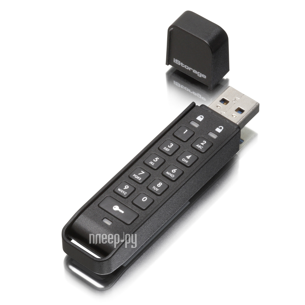 USB Flash Drive 16Gb - iStorage DatAshur Personal2 256-bit IS-FL-DAP3-B-16 
