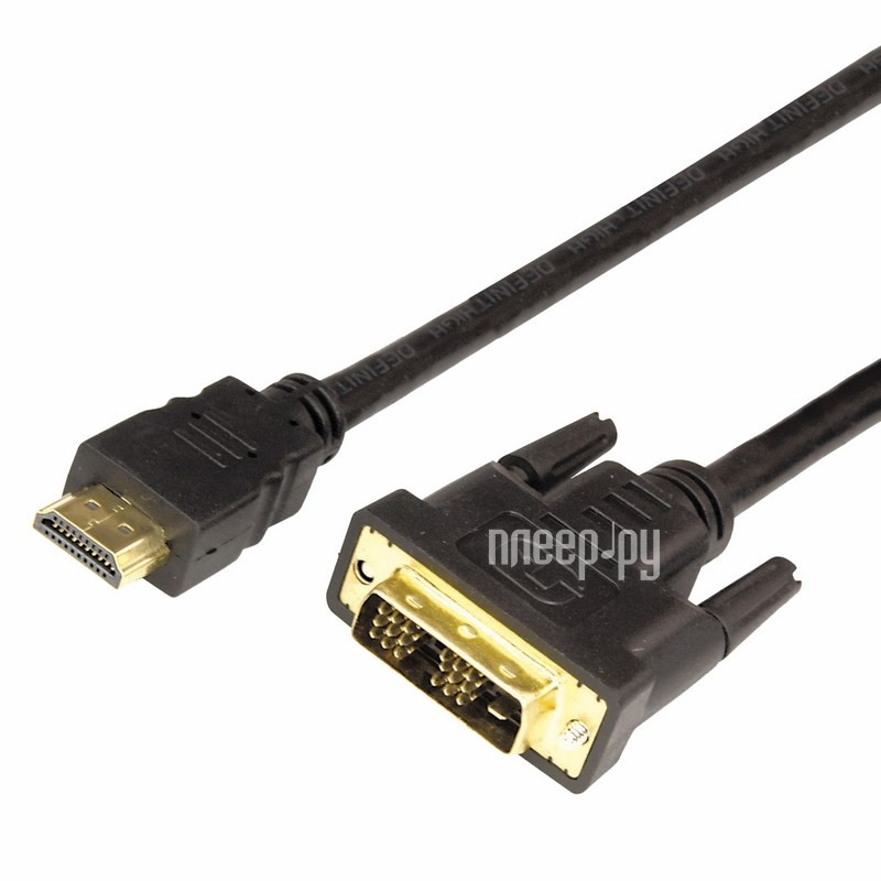  Rexant HDMI - DVI-D 5m Gold 17-6306 