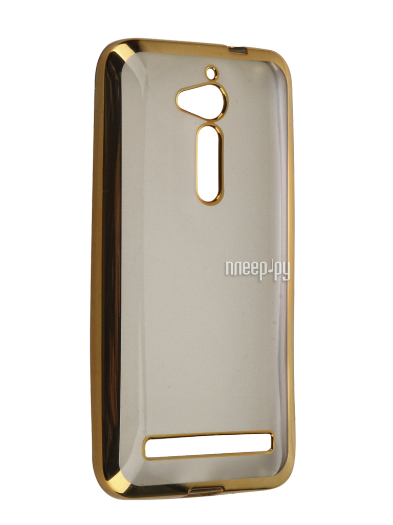   ASUS ZenFone Go ZB500KG SkinBox Silicone Chrome Border 4People Gold T-S-AZB500KG-008  574 