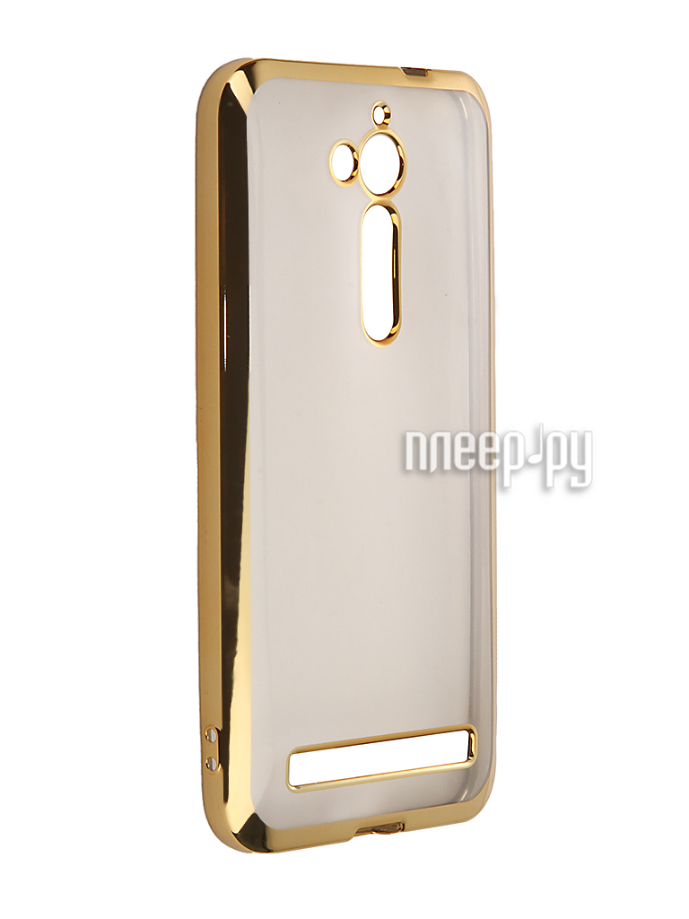   ASUS ZenFone Go ZB500KL SkinBox Silicone Chrome Border 4People Gold T-S-AZZB500KL-008