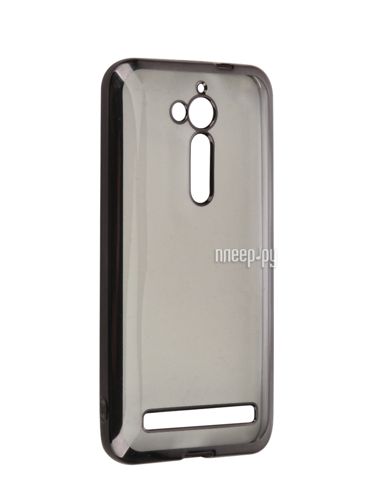   ASUS ZenFone Go ZB500KL SkinBox Silicone Chrome Border 4People Dark-Silver T-S-AZZB500KL-008