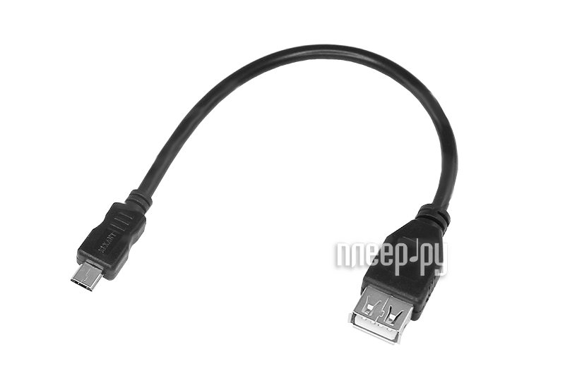  Rexant microUSB - USB 0.2m Black 18-1161-2 
