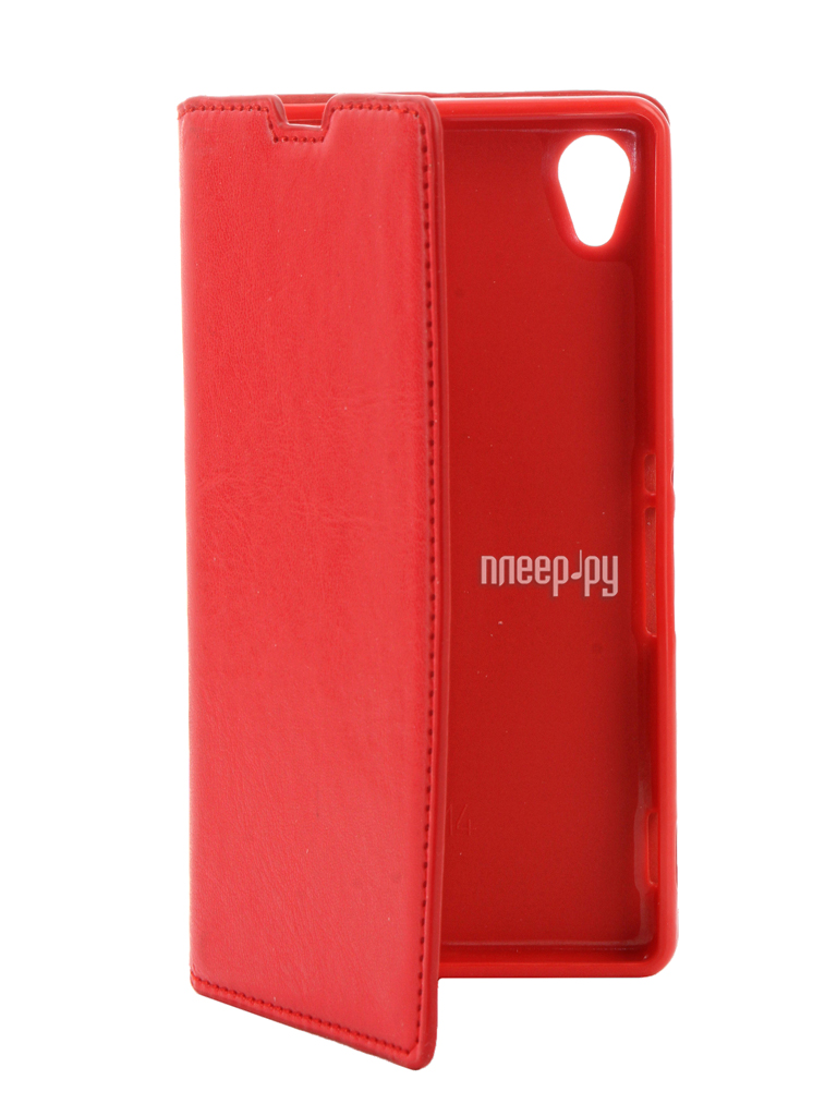   Sony Xperia M4 Aqua E2306 / E2303 Cojess Book Case New Red   