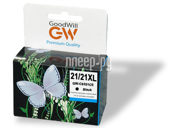  GoodWill GW-C9351CE 21 / 21XL Black  HP DeskJet 3920 / 3930 / 1360 / 1460 / 1470 / 1560 / 2330 / 2360 / 2430 / 2460 / F370 / F375 / F2180 / F4140 Compatible 