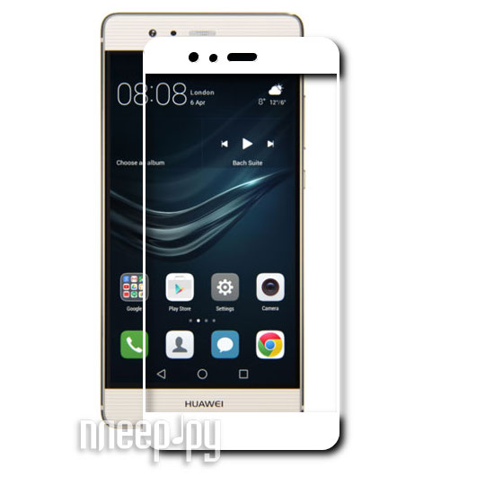    Huawei P9 BROSCO Full Screen White HW-P9-GLASS-WHITE 