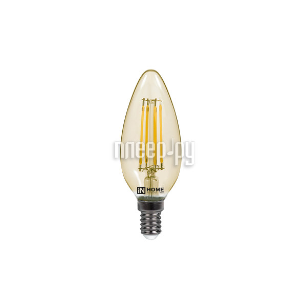 IN HOME LED--deco 7W 230V E14 3000K 630Lm Gold 4690612007540