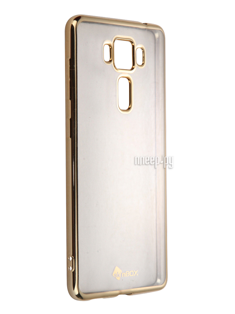  - ASUS Zenfone 3 Delux ZS550KL SkinBox Silicone Chrome Border 4People Gold T-S-AZS550KL-008