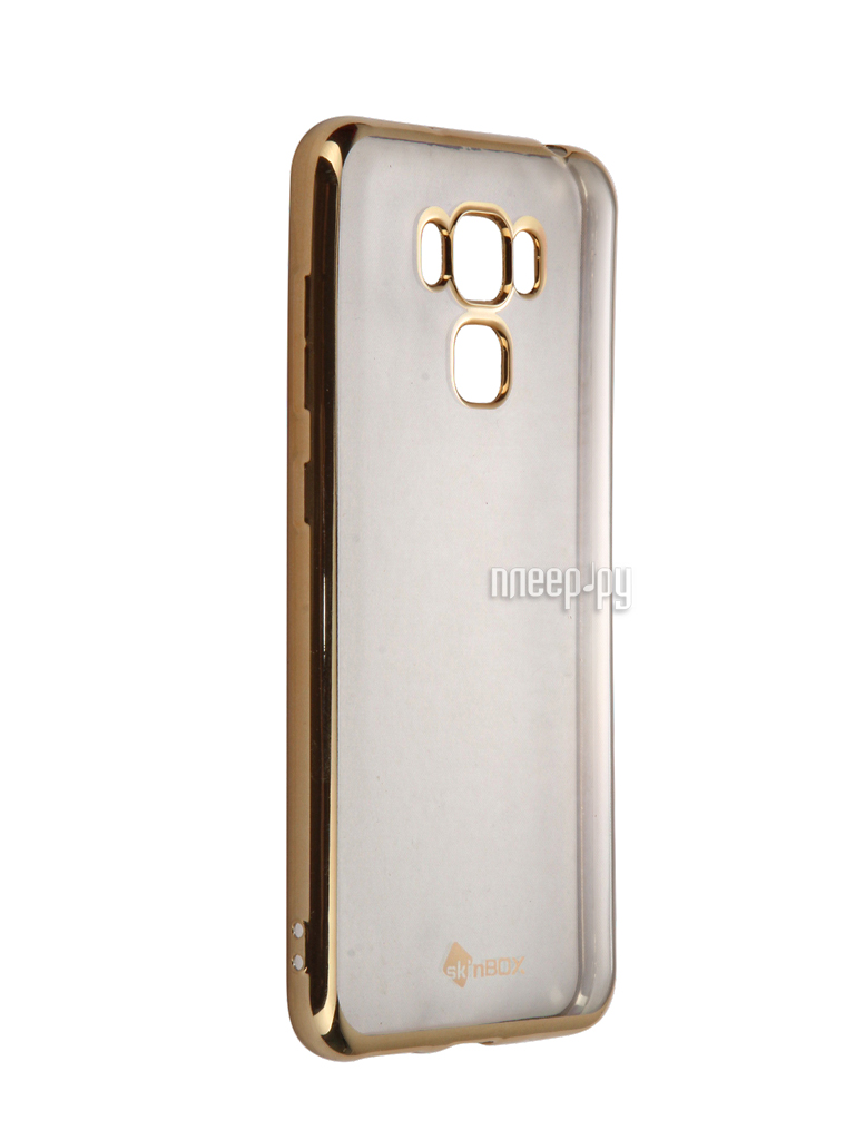  - ASUS Zenfone 3 Max ZC553KL SkinBox Silicone Chrome Border 4People Gold T-S-AZC553KL-008