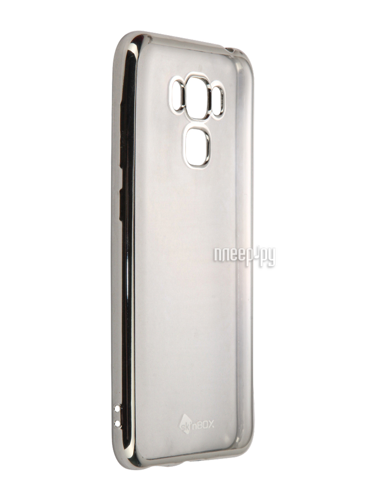  - ASUS Zenfone 3 Max ZC553KL SkinBox Silicone Chrome Border 4People Silver T-S-AZC553KL-008  571 