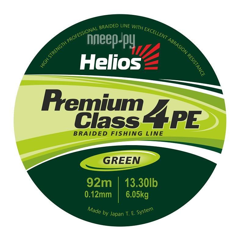   Helios Premium Class 4 PE Braid 0.12mm 92m Green HS-4PFG-12