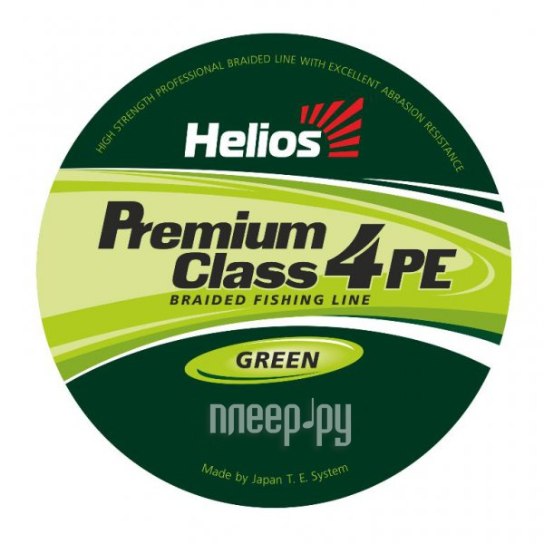   Helios Premium Class 4 PE Braid 0.18mm 135m Green HS-4PFG-18 / 135 G 