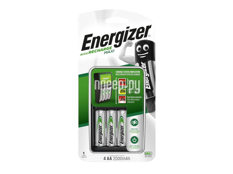   Energizer Maxi Charger EU + 4 . AA 2000 mAh 638582 