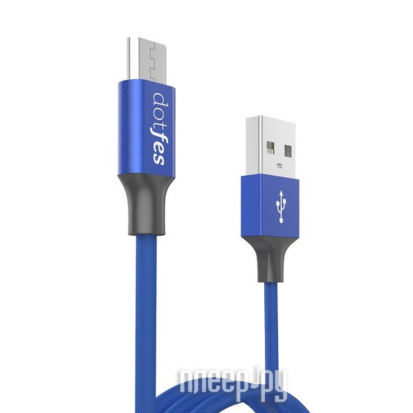  Dotfes USB - Micro USB A01M 2.5A 1m Blue 14632