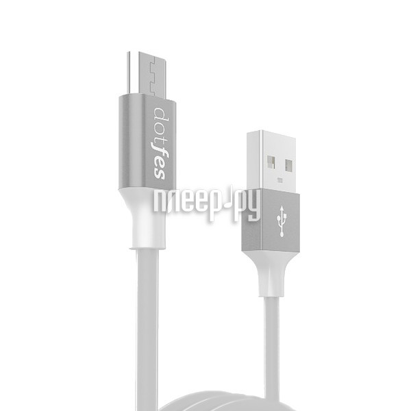 Dotfes USB - Micro USB A03M 2.5A 1m Grey 14636 