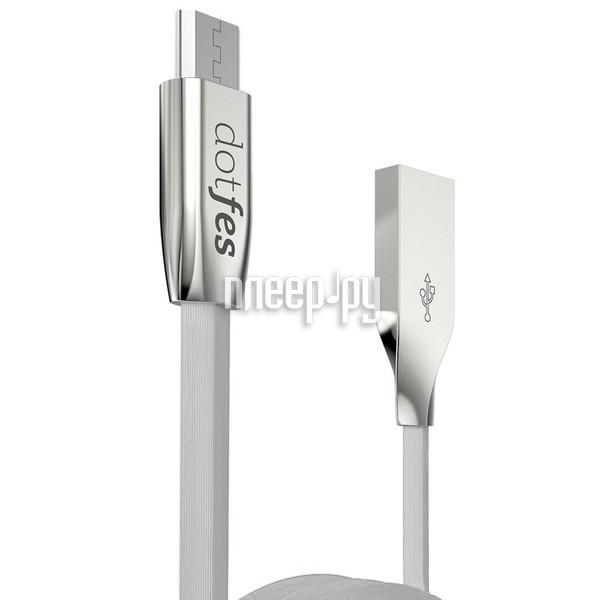  Dotfes USB - Micro USB A04M 2.5A 1m Grey 14641