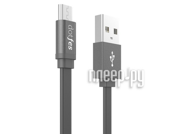  Dotfes USB - Micro USB A05M 2.5A 1m Black 14645 