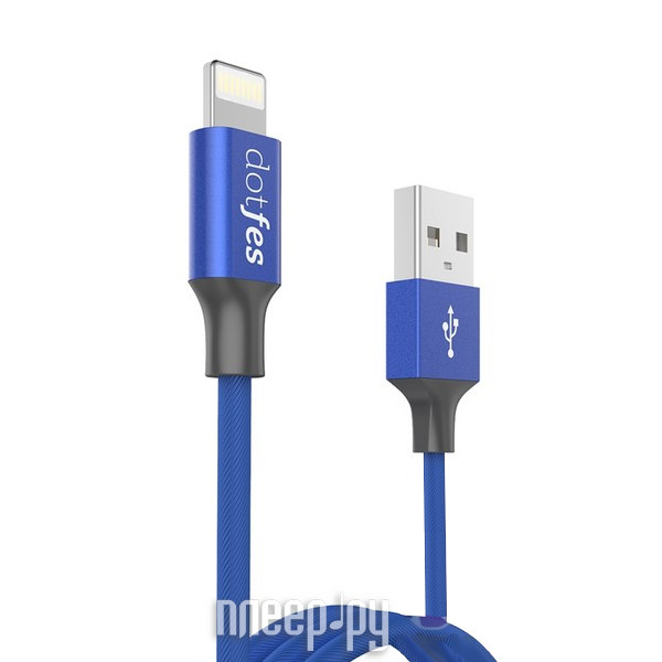  Dotfes USB - Lightning A01 2.5A 1m Blue 14609