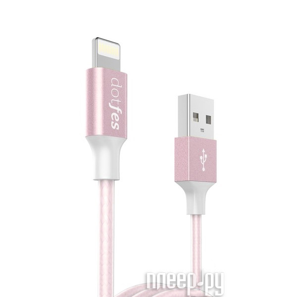  Dotfes USB - Lightning A03 2.5A 1m Rose Gold 14614  458 
