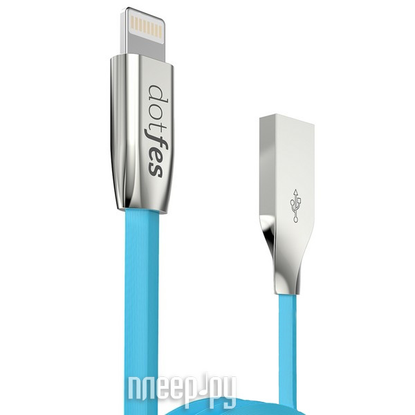  Dotfes USB - Lightning A04 2.5A 1m Blue 14617