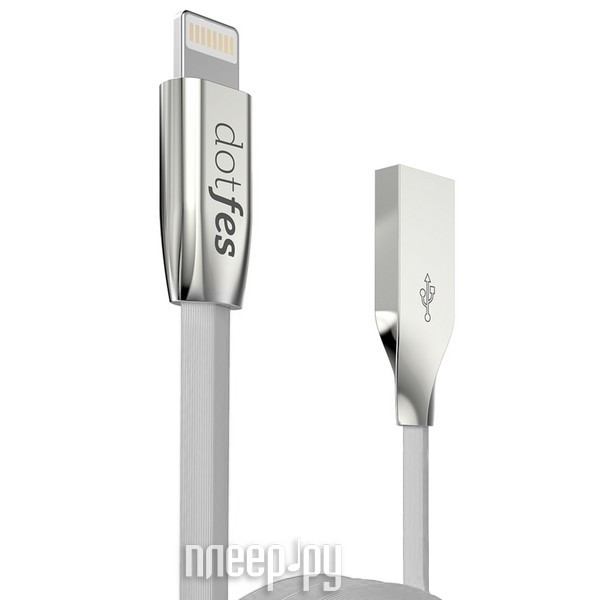  Dotfes USB - Lightning A04 2.5A 1m Grey 14618