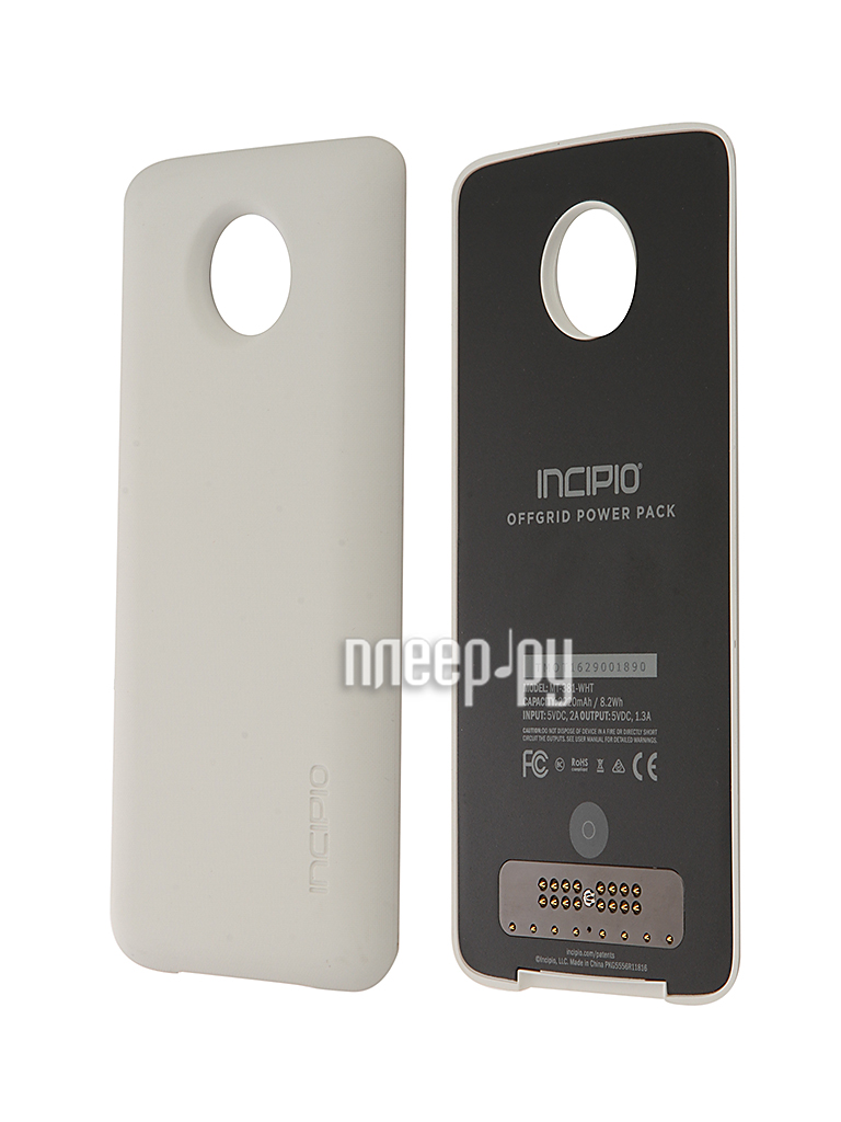  - Motorola Moto Z Incipio PowerPack White ASMESPRWHTEU  3075 