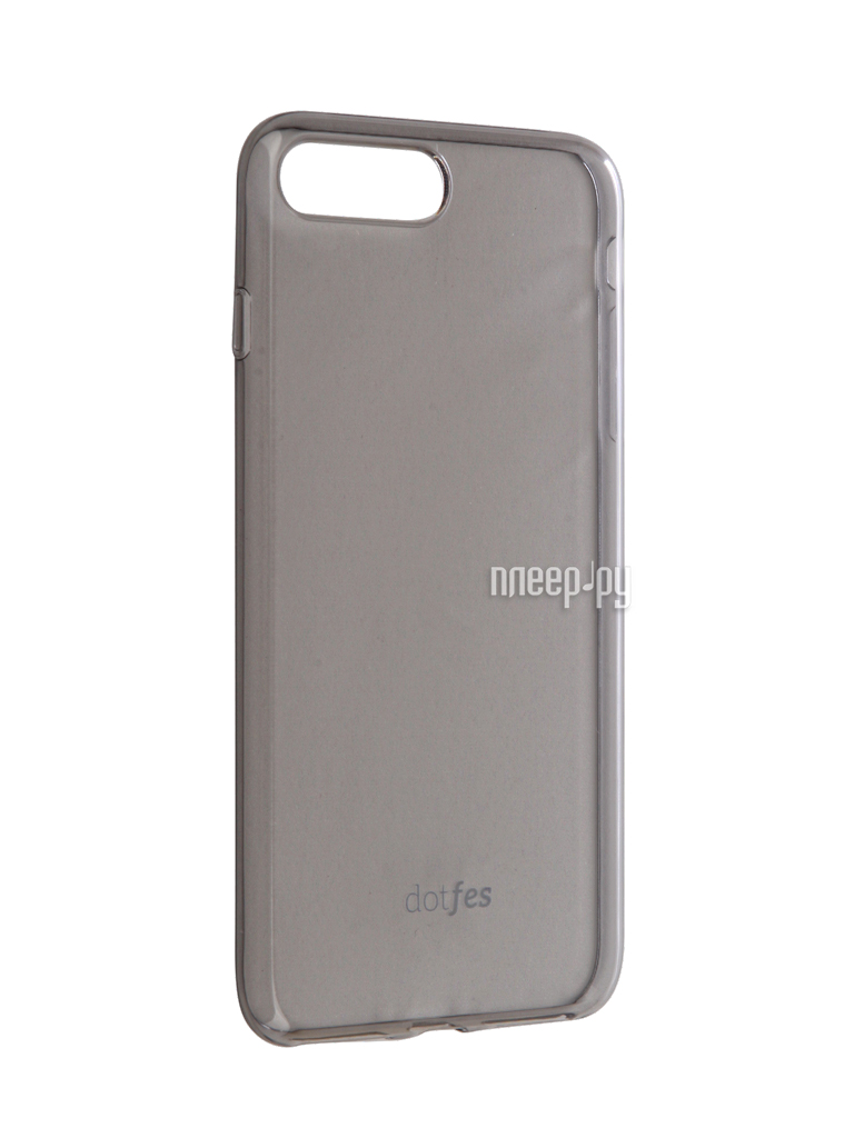   Dotfes G04 Ultra Slim TPU Case  APPLE iPhone 7 Plus Transparent-Black 47076 